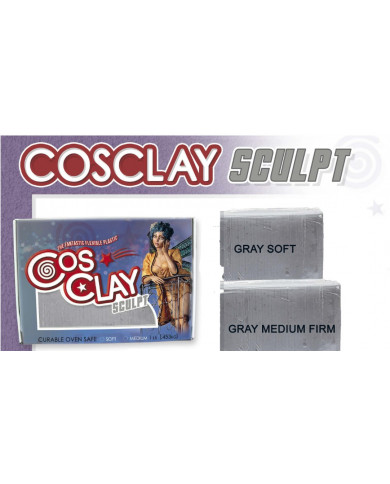 Cosclay Sculpt Medium Grey - 453 gr