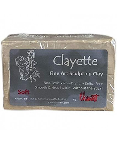 Clayette Soft Chavant Marron 906gr