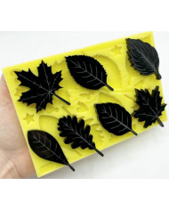 Moule silicone 7 feuilles