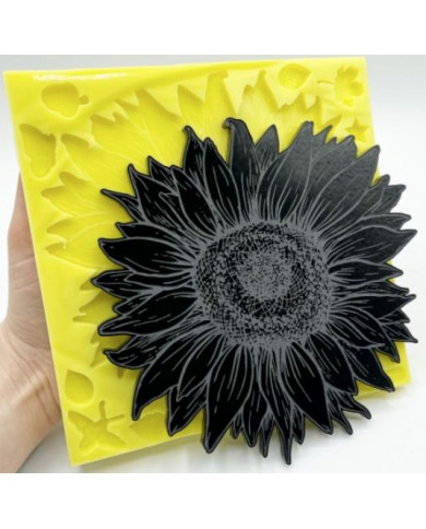 Moule en silicone grand tournesol