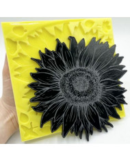 Moule en silicone grand tournesol