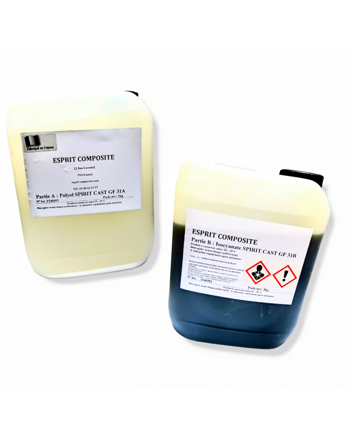 RESINE SPIRIT CAST G31 A et B 5KG+5KG