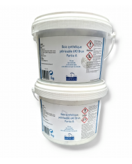 Pâte epoxy light (bois pétrissable BRUN 640 A + B -) 2x1kg
